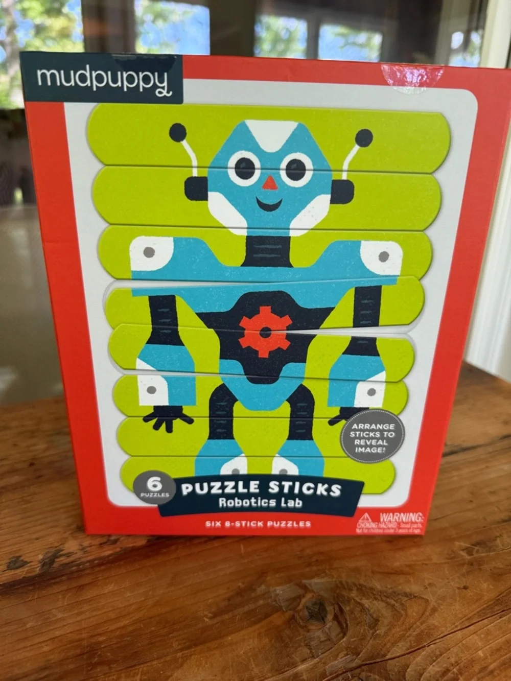 Mudpuppy NWT Robotics Lab Puzzle Sticks - Blue & Green NEVER been opened. Sealed